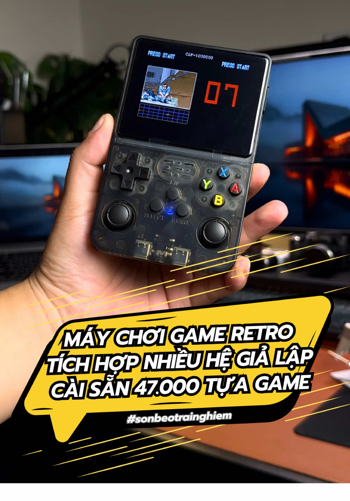 Trùng sinh về năm 2005 cầm theo con máy chơi game có sẵn 47000 game này về là làm đại ca của xóm luôn. Có bắt wifi và otg cài thêm game. Ae thích mày mò có nhiều cái để nghịch lắm. #sonbeotrainghiem #maychoigamecamtay #maychoigame 