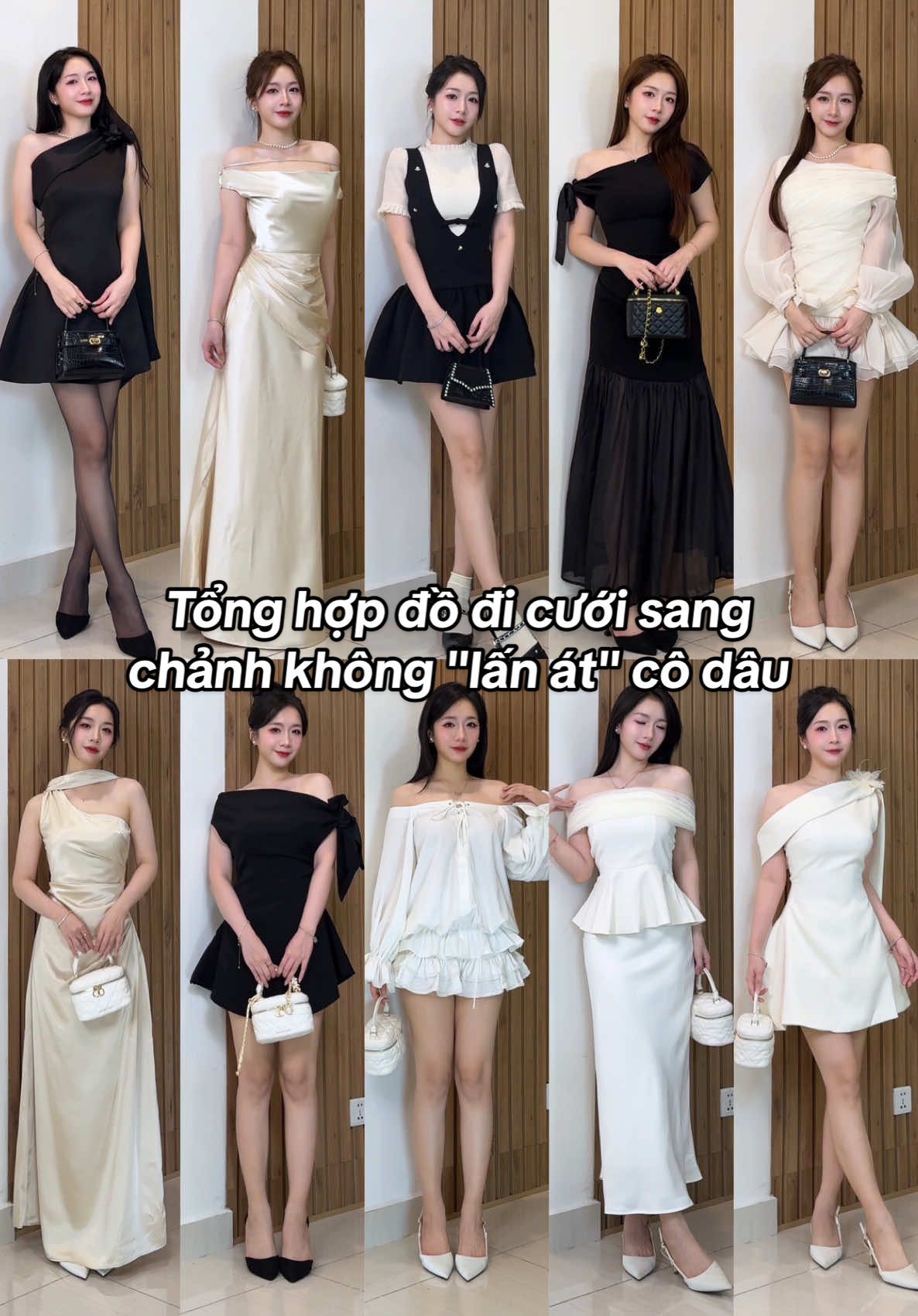 Trả lời @Quynh Diem🐿️ Tổng hợp đồ đi cưới cho mấy bà nè💃🏻💍#henioimacgi #xuhuong #viral #fitcheck #dress 