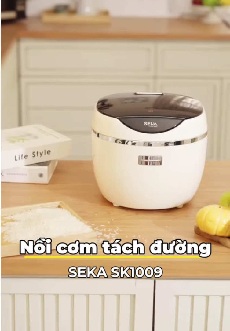 Nồi cơm điện tách đường phù hợp với người lớn tuổi kiêng đường, giảm đường bảo vệ sức khoẻ #yeubepnghiennha #noicomdientachduong #nauan