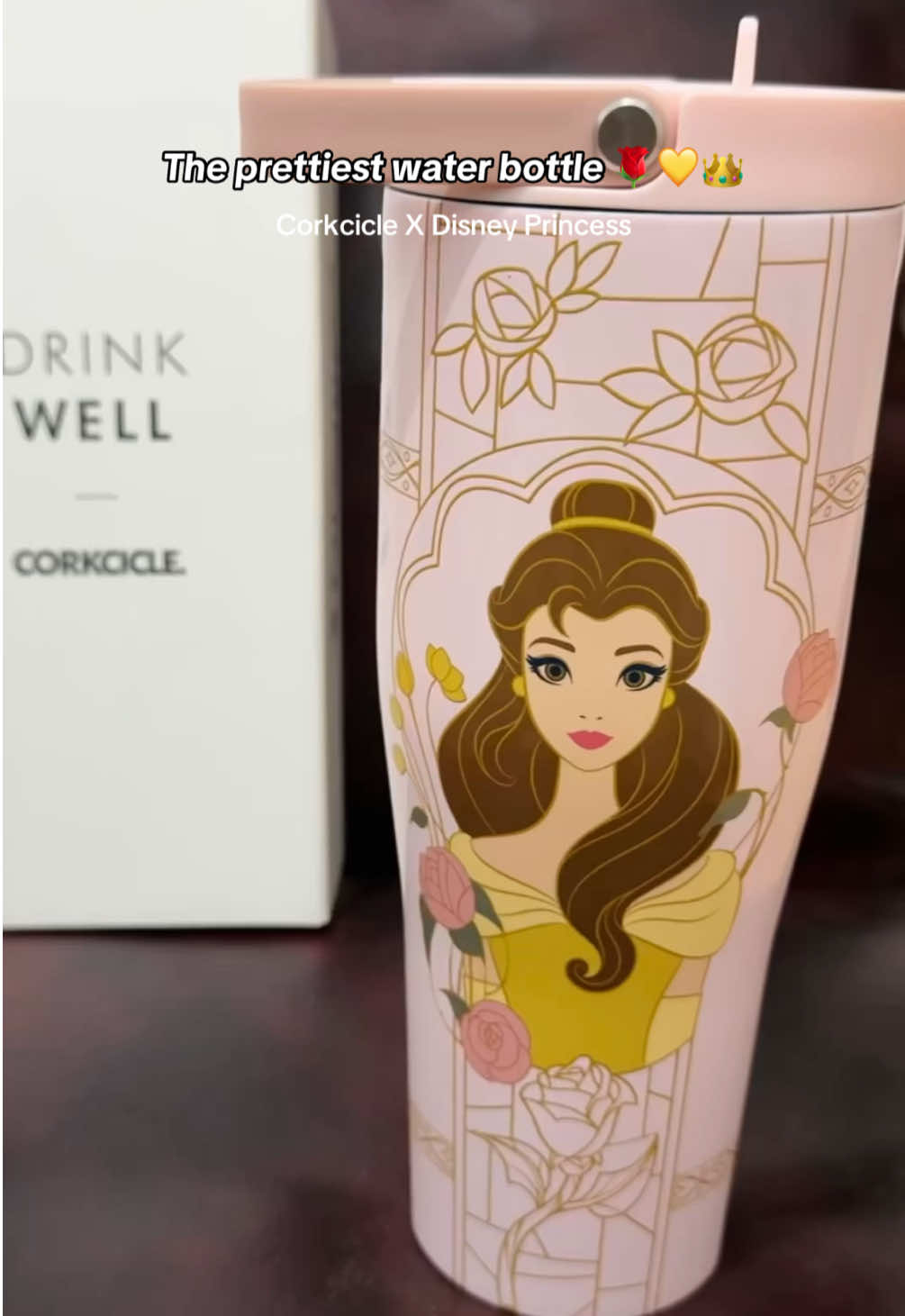 Corkcicle X Disney Princess, hi Belle🥹🌹 @Corkcicle Indonesia @Corkcicle #disneyprincess #corkcicle #belle #princessbelle #tumbler 