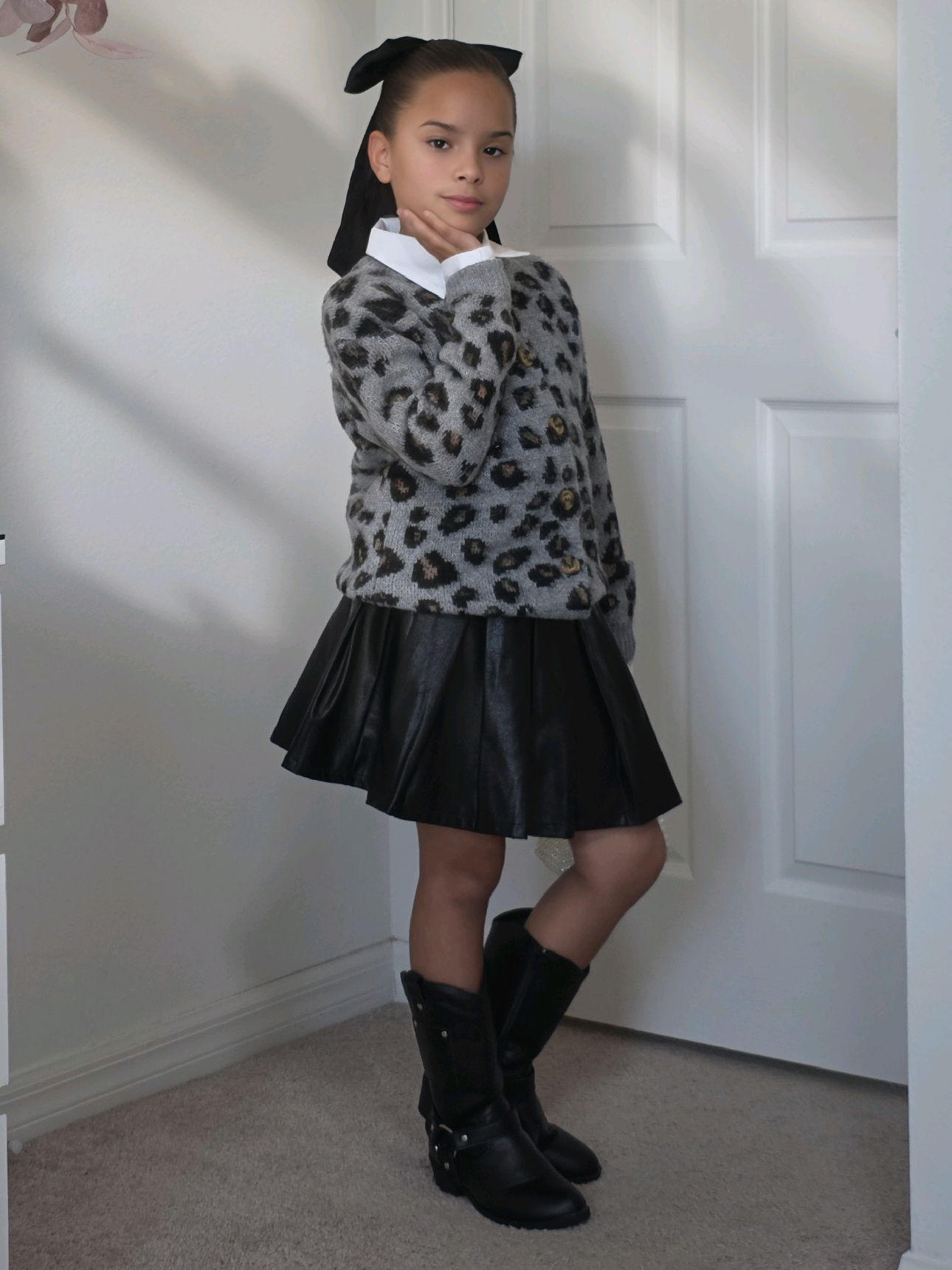 One spin. Two vibes. 🖤 @novakids x @Fashion Nova   #Novakids #KidsStyle #FYP #outfittransition #kidsfashion 