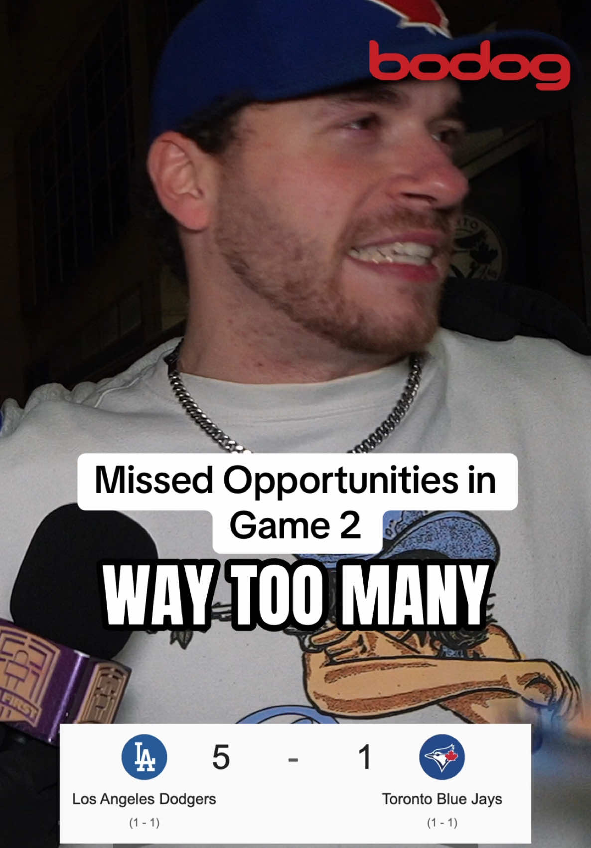 The Jays weren’t able to capitalize on the limited chancds they had in Game 2. Do we just chop this up to a Yamamoto masterclass?  Fan First Jays gamedays powered by @Bodog Canada !  #bluejays #jays #dodgers #ladodgers #toronto 