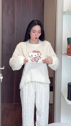 Set ngủ lông ấm xinh mà chỉ 1** #donguxinh #bomacnhaxinh #xuhuong 