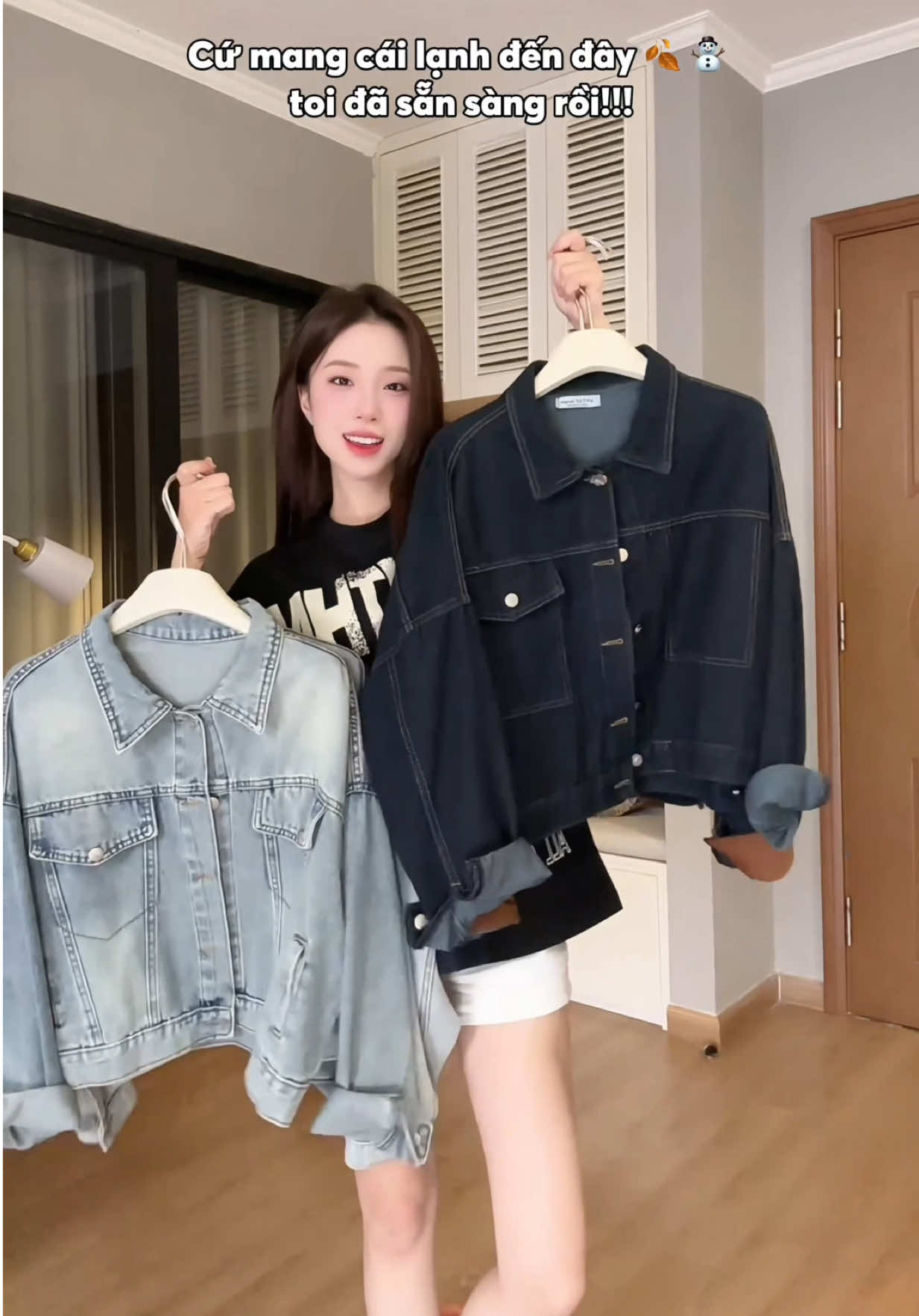 Chọn đi mấy ní ! Rẻ lắm 200xu thoai #xuhuong #denim #aokhoacnu #aokhoacjean #phoidoxinh 