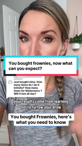 #onthisday everyone’s results will be different. But the key….consistency and time. And as with all skincare you also have to keep using them to maintain your results. #frownies 