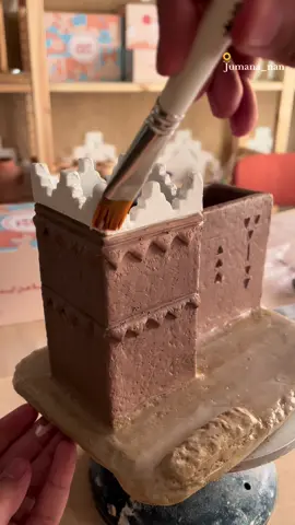 بيت ثراثي بالطين الهوائي ✨ 🤎#طين #clay #clayart#fypシ #foryoupage 