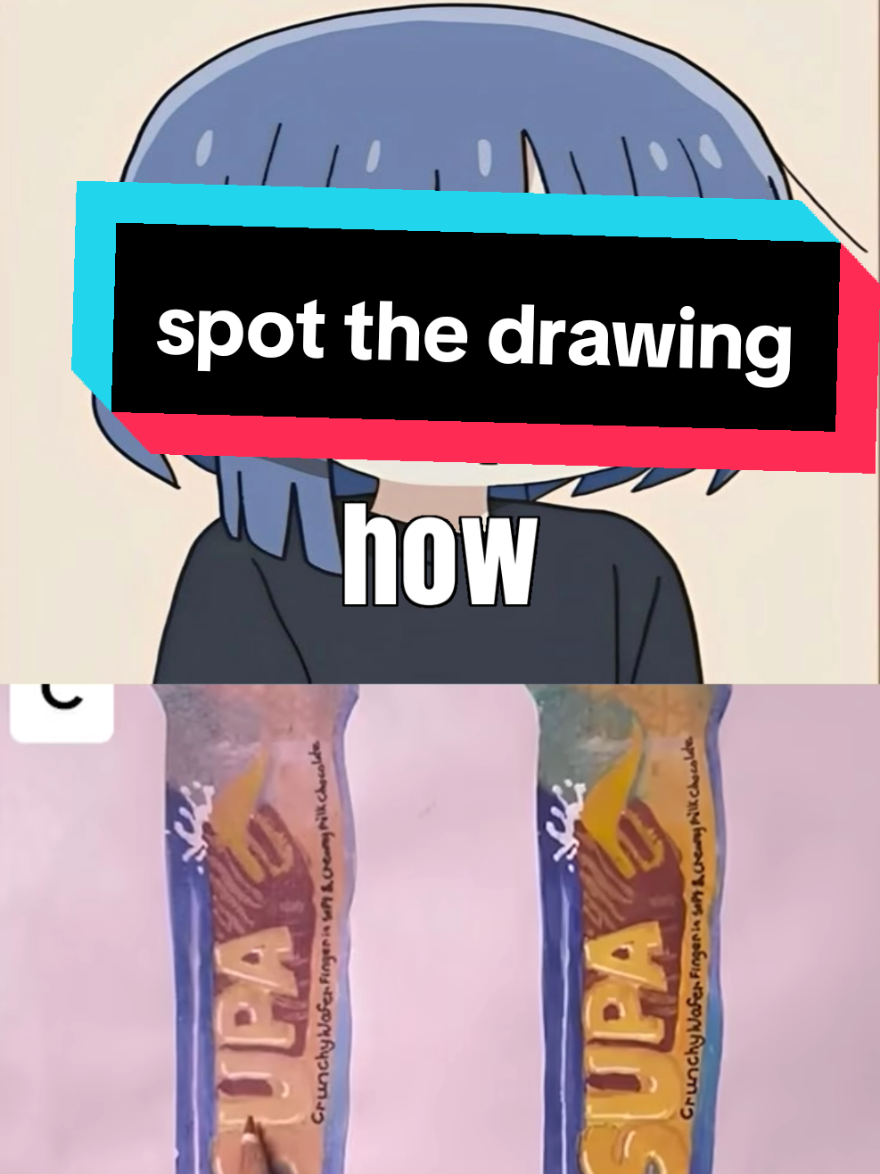 spot the drawing with Ryo                                                                                    #ryoyamada #spotthedrawing #bocchitherock #song #animegirl 