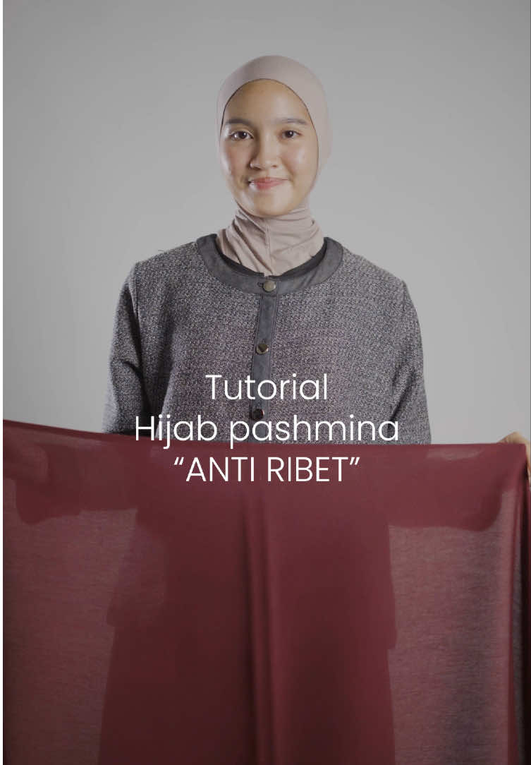 Tutorial pashmina viscose modal premium syar’i  #hijabtutorial #pashmina #fyp 