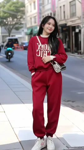 Set bộ thu đông nữ chất nỉ ép 2 da dày đẹp, chữ dập in nổi #setdothudong #setboni #setninu #setdodong #xuhuong 