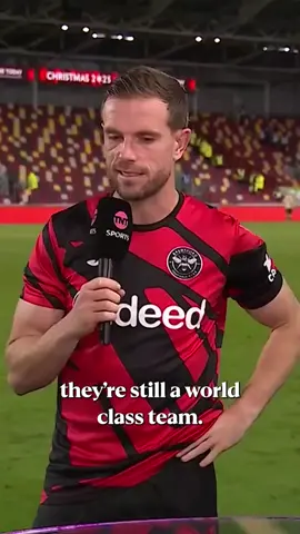 ‘They’re are still a world class team’  #tokayahgerrards #YNWA #jordanhenderson 