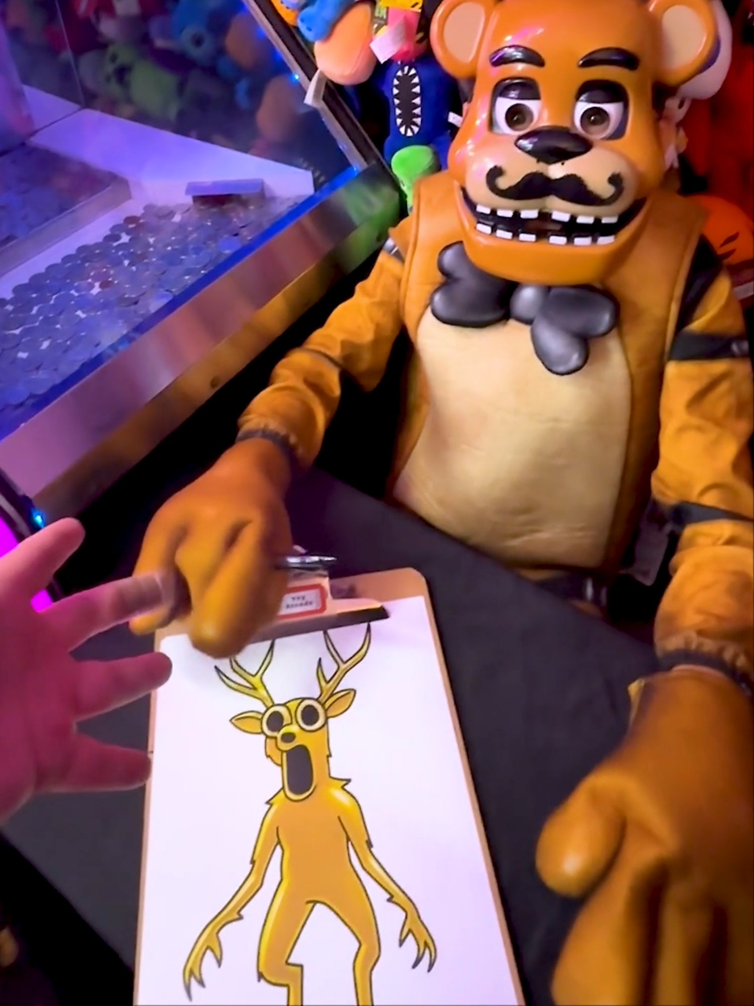 Draw What You Want To Win Ep 59 #fyp #viral #clawmachine #arcade #fnaf #99nightsintheforest