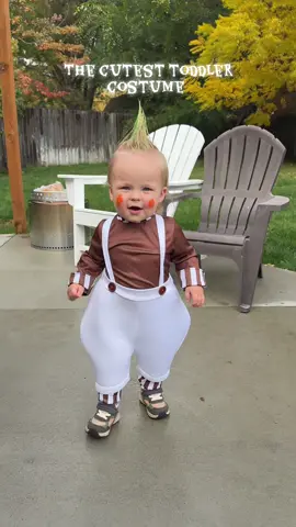 The cutest Oompa Loompa I’ve ever seen #firsttimemom #toddlermom #toddlerhalloween #oompaloompa 