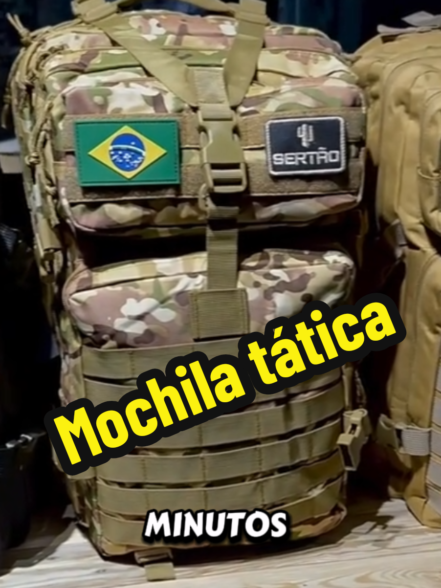 Pronta pra qualquer missão! Conheça a mochila tática 50L — super resistente, à prova d’água e com grande capacidade pra suas aventuras, viagens ou trabalho pesado. Durabilidade, conforto e estilo em um só produto! 👊 #mochilatatica #aventura #fabricioroadtrip #tiktokshop #mochilamilitar  