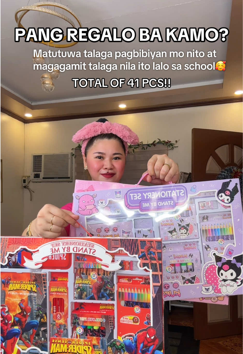 Grabe ang gandang pang regalo ng STATIONERY SET na to at 41 pcs na😱#stationeryset #schoolsupplies #giftforkids #giftideasforkids #gamitsaschool 