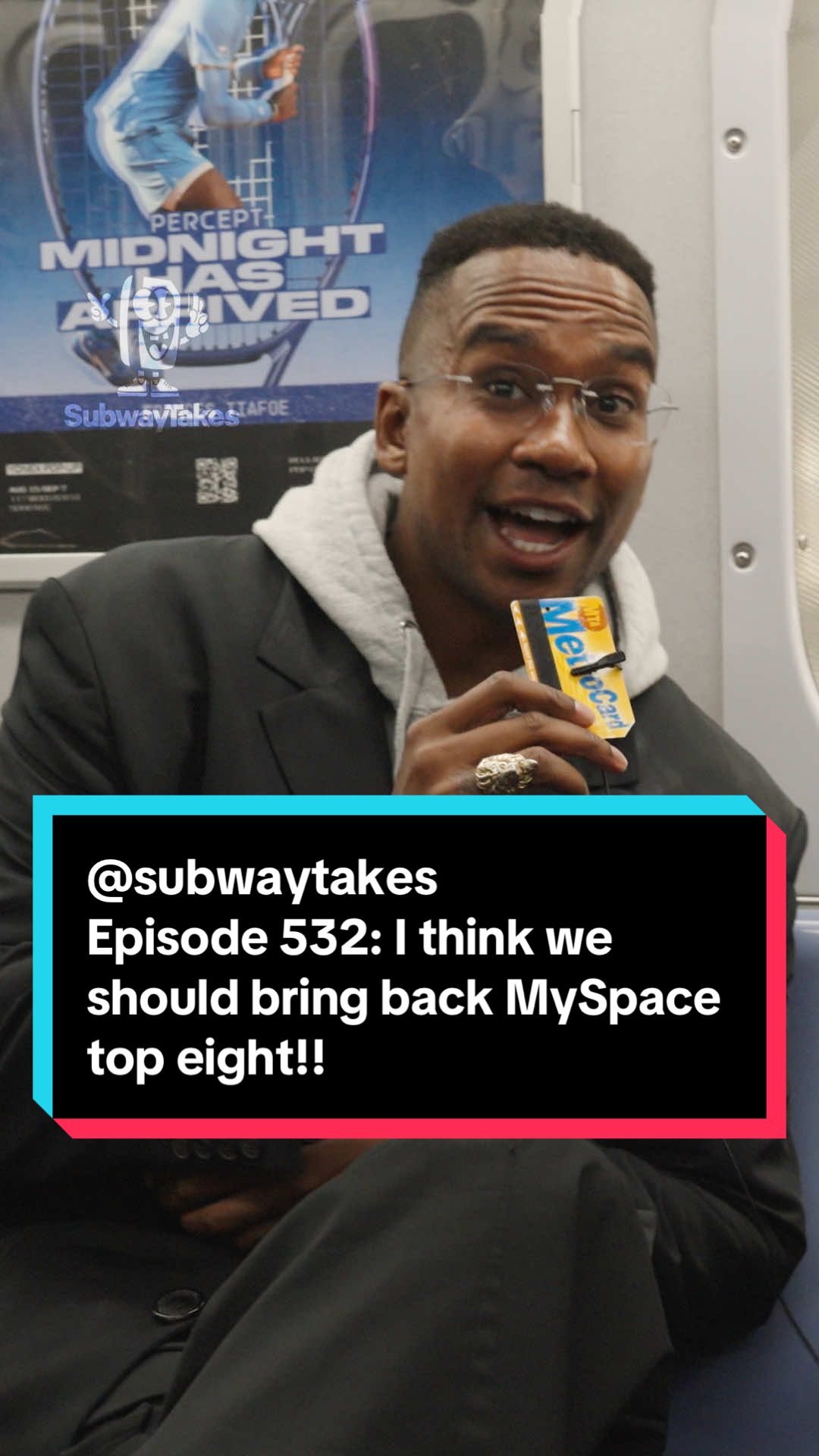 Episode 532: I think we should bring back MySpace top eight!! Feat Rob Franklin #podcast #hottakes #subwaytakes #interview #nyc