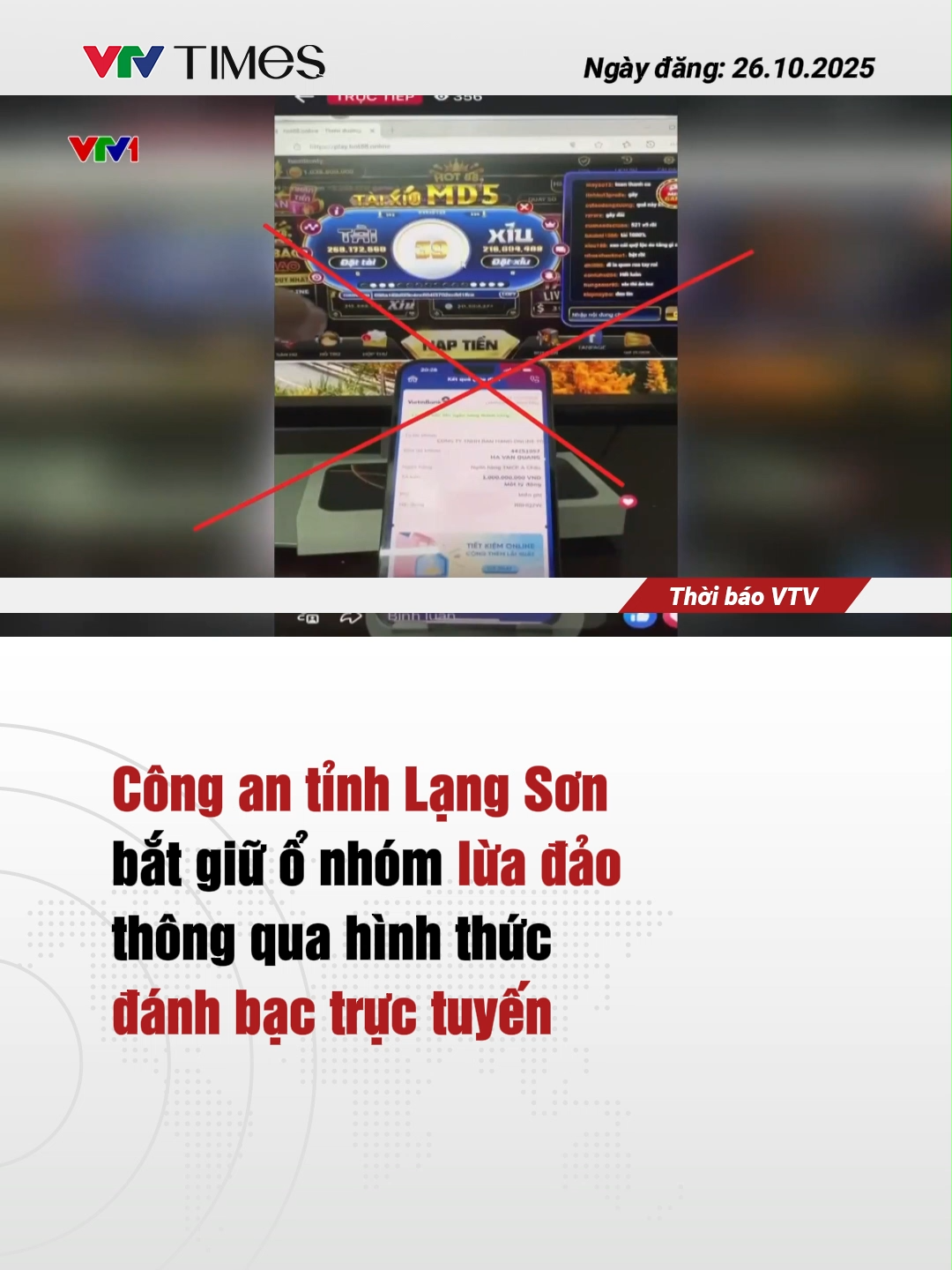 Những phiên livestream, lời chào đặt cược chơi cờ bạc trực tuyến khiến nhiều người bị cuốn vào vòng xoáy cờ bạc và bị vét sạch tiền. #vtvtimes #tiktoknews #vtvonline #luadao #tructuyen #quangcaotructuyen