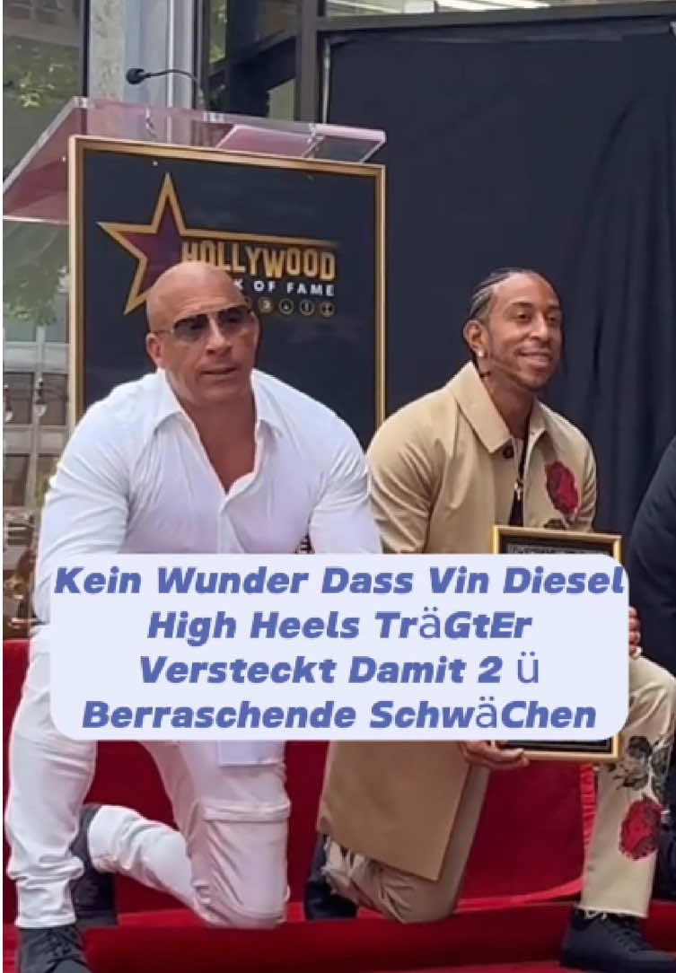Kein Wunder, dass Vin Diesel High Heels trägt. Er versteckt damit zwei überraschende Schwächen.#deutschland #geschichte