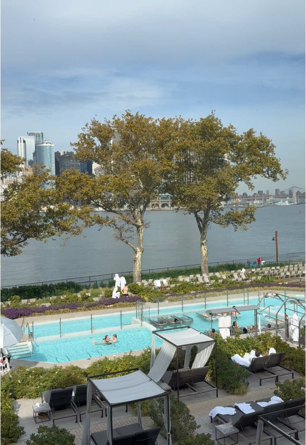 Spa day on 📍Governors Island  #qcspa #governorsisland #fallinnyc 