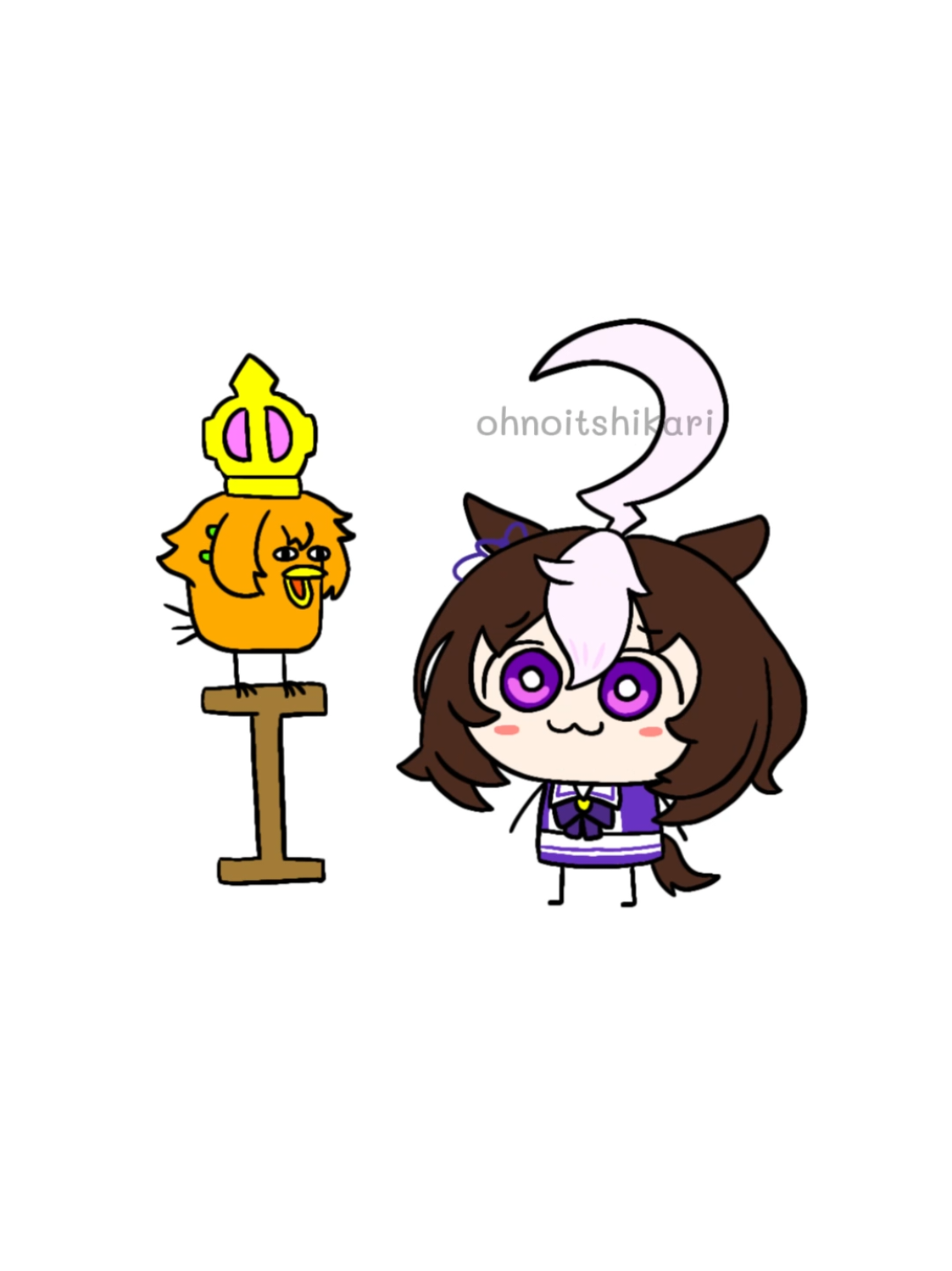 i love tm opera birb and her loyal doto <3  birb design by: @/pikminpreggedup (twt) audio: @lalamanilallykutamakhume #umamusume #tmoperao #meishodoto #fyp #animation 