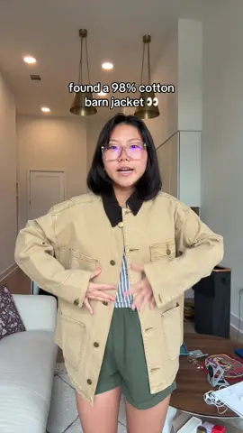 barn jacket alert!!! #barnjacket #falljackets #naturalfibers #fallfashion #tiktokshopfinds 