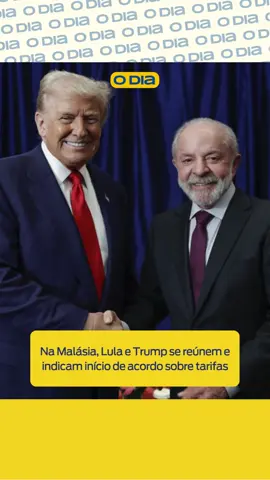 Na Malásia, Lula e Trump se reúnem e indicam início de acordo sobre tarifas 🤝 O presidente Luiz Inácio Lula da Silva (PT) se reuniu neste domingo (26) com o presidente dos Estados Unidos, Donald Trump (Republicanos), em Kuala Lumpur, na Malásia. O encontro durou cerca de 50 minutos e ocorreu durante a realização da 47ª Cúpula da Associação de Nações do Sudeste Asiático (ASEAN). Antes do encontro, os dois líderes conversaram com jornalistas. Ao ser questionado sobre se falaria do ex-presidente Jair Bolsonaro (PL) com Lula, Trump respondeu: 