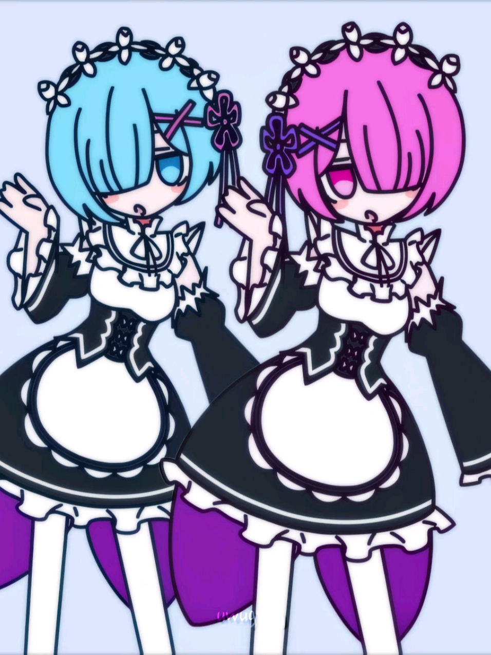 who do you wanna see next?  - animation: @iva !  - we added Rem and Ram to the team! they join Lilith, Alya and Reze!  animes and games: re:Zero, Chainsaw man, Roshidere (Alya sometimes hides her feelings in russian), the NOexistence of you and me  #animationmeme #zaako #rem #ram #rezero 