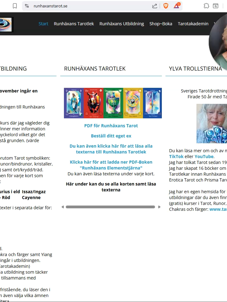 Helgen den 7-9 november har jag kurs på Englagård för Runhäxans Tarot som inkluderar; Tarot, astrologi, runor, chakras och färger, yiang, kristaller och kraftdjur. Boka din plats! Besök www.tarotakademin.se #tarot #runor