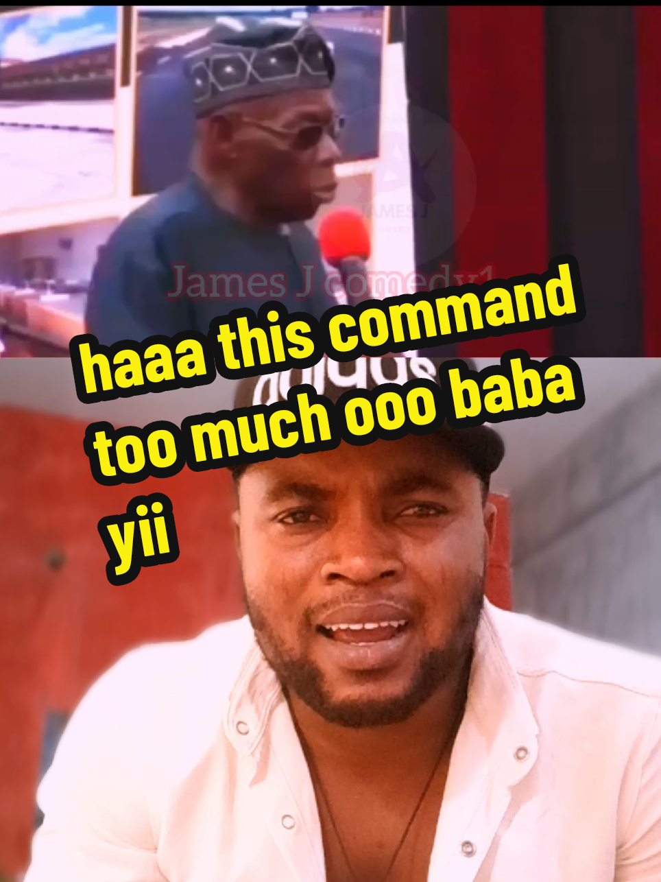 haaa this command too much ooo baba yii #fyp #yorubanigeria #monarch #trendingvideoviral #jamesjcomedy1 