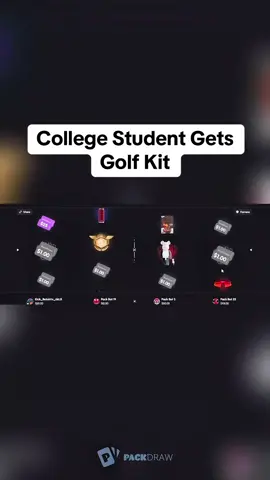 College Student Gets Golf Kit