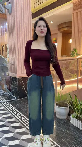 Quần baggy phối màu xinh xỉu #quanjean #quanbaggy #quanbobaggy #xuhuong #hoalela1102 