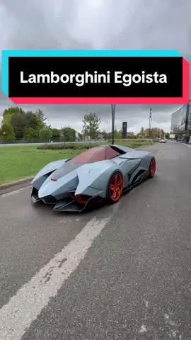 This Lamborghini Egoista is the closest thing you’ll see to a fighter jet on the road 😈 #tiktokcarhalloweencontest 