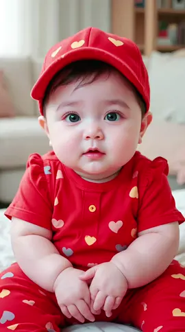 Baby says Papa for the first time 😘😍❤️‍🩹 #sayspapa #cutevoice #sweetexpersion #luckypapa #aibabies 