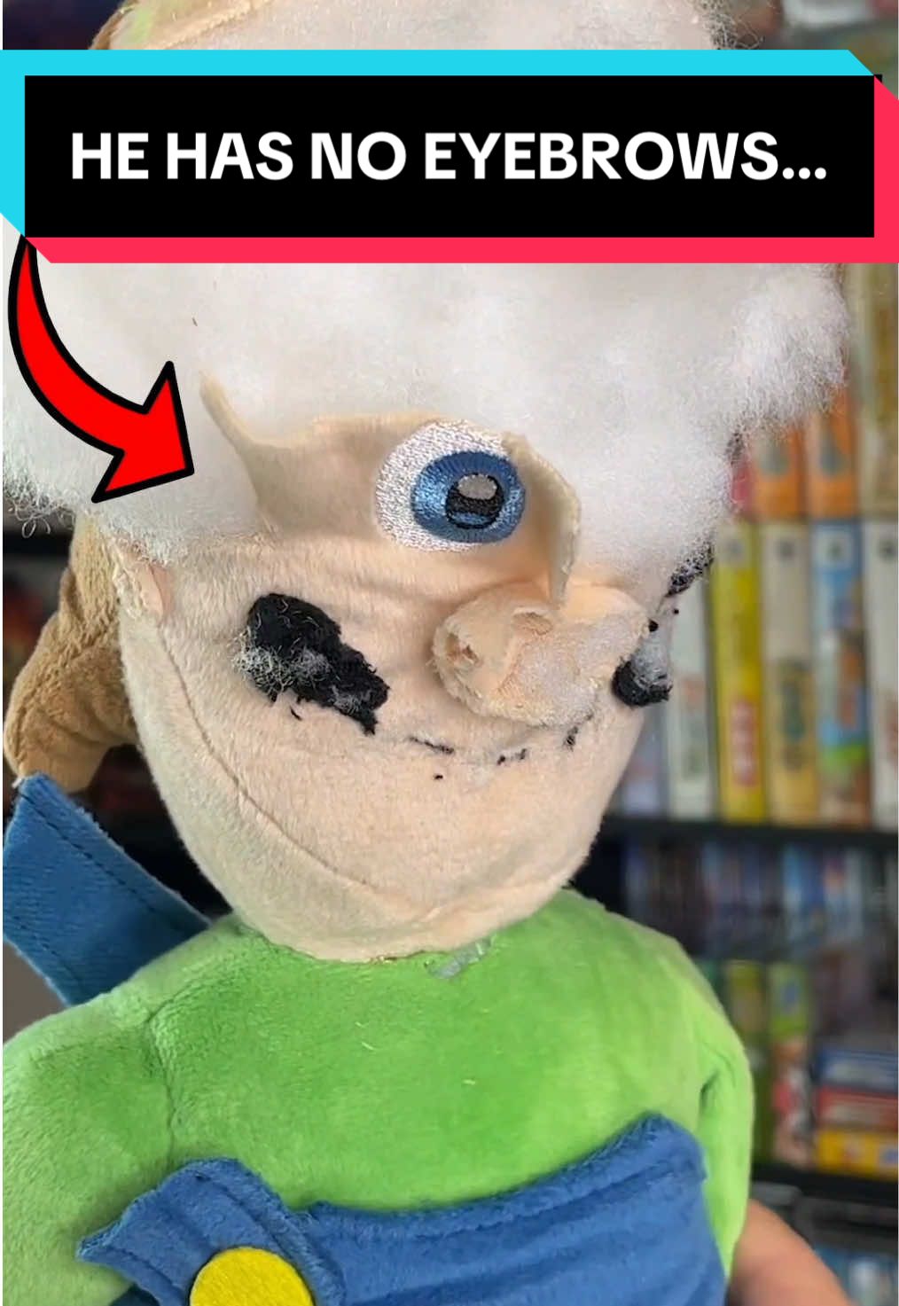 He’s slowly withering away…😭 #luigi #nintendo #blindbag 