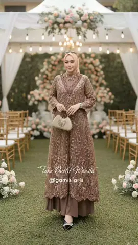 Bingung cari gamis buat kondangan, ambil gamis brukat ini sayang 🥰  #gamis #gamiskekinian #gamisbrukat #gamiskondangan #fyp 
