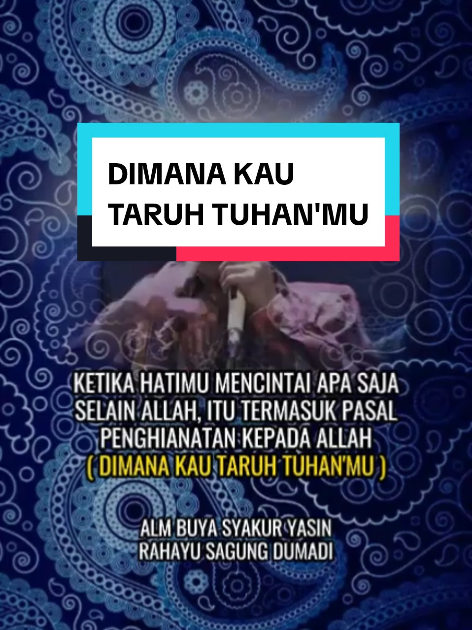 Dimana kau taruh Tuhan'mu #almbuyasyakuryasin #hakekatmakrifat #kajianspiritual #ilmutasawuf #ilmukesadaran 