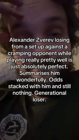 Look up loser in the dictionary and Zverev is always right there. #tennistok #sinner #alcaraz #zverev #vienna 