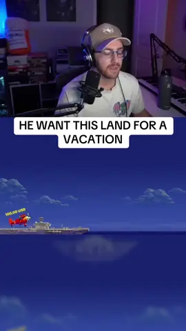 HE WANT THIS LAND FOR A VACATION #plane #pilot #vacation #land 