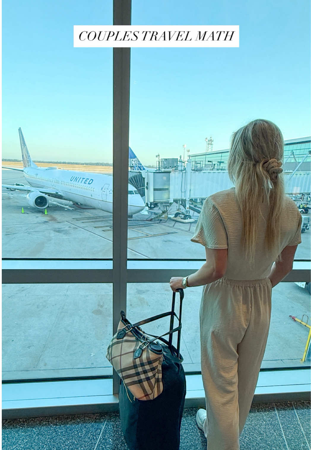 When the travel math is math-ing ✈️ Obviously, we had time for the @United Airlines club 🥂 ✨ Rich & Kitch tip: The United app has airport maps so you can check walking times from your gate to the lounge — & it’ll notify you when boarding starts.  So if you’ve ever debated “do we have time for the lounge?” — share this as proof there’s ALWAYS time for bubbles before boarding 🍾 Follow us @kitchensinkit for relatable couples travel moments & tips to make every trip feel first-class. #airportlounge #unitedclub  #travelcouple #travelhacks Travel tips for your next trip