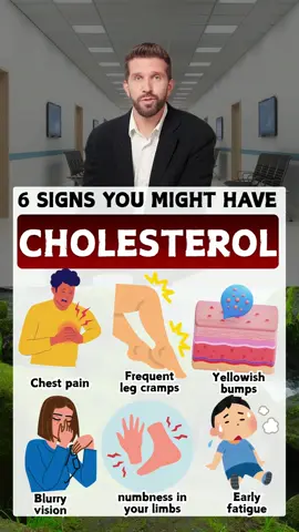 6 signs you might have cholesterol #cholesterol #cholesterolcheck #heart #healthtip #usa_tiktok 