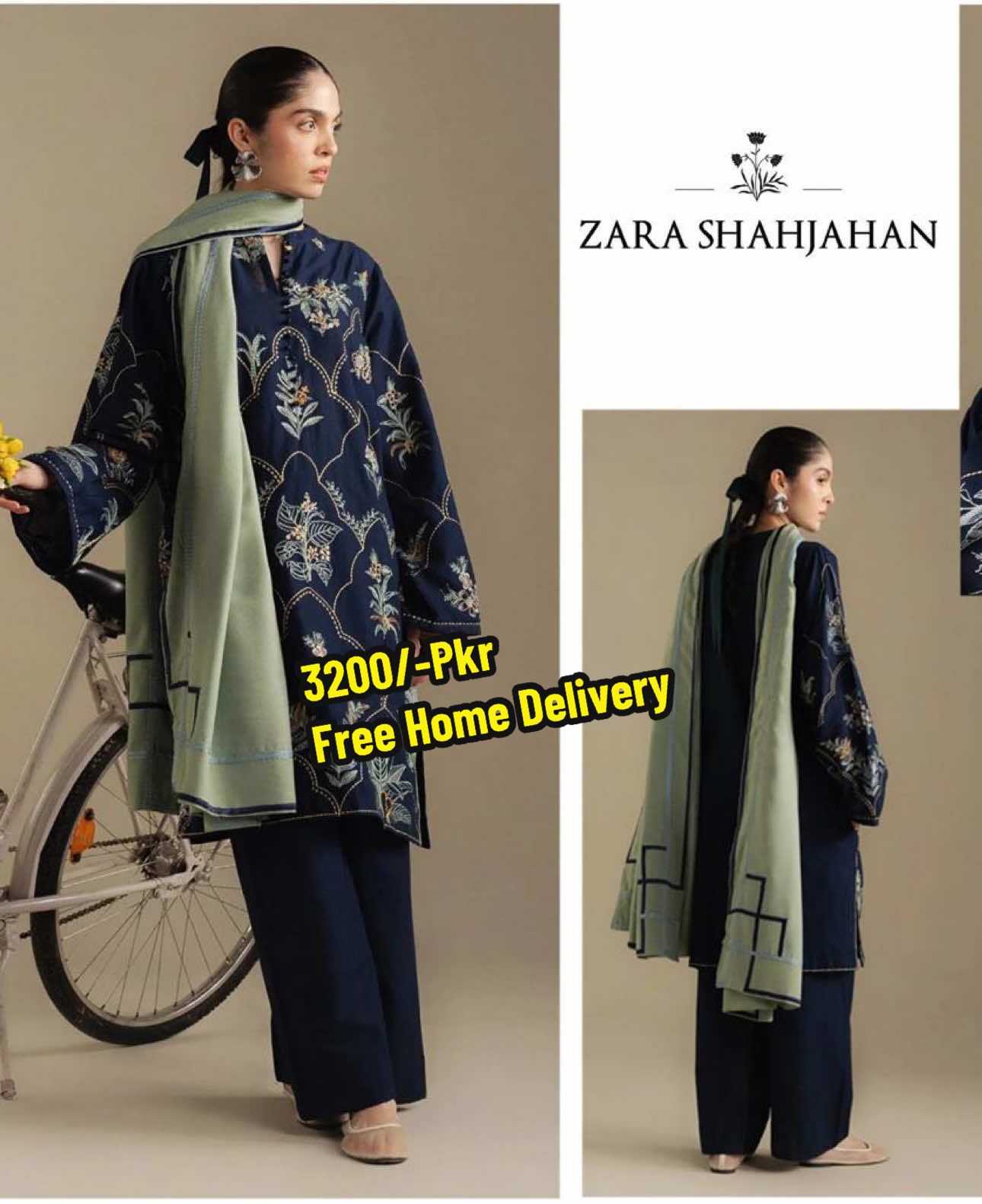 3200/-Pkr Free Home delivery  Dhanak fabric with wool shawl  Guaranteed stuff and Quality  #freehomedelivery🏠🚛  #zarashahjahan #nazfabric #viralvideo #creatorsearchinsight 