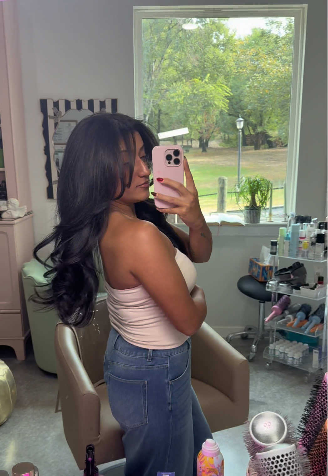 She does it everytime 💖 @Mer  #newhair #hairdone #hairstyle #hairlooks 