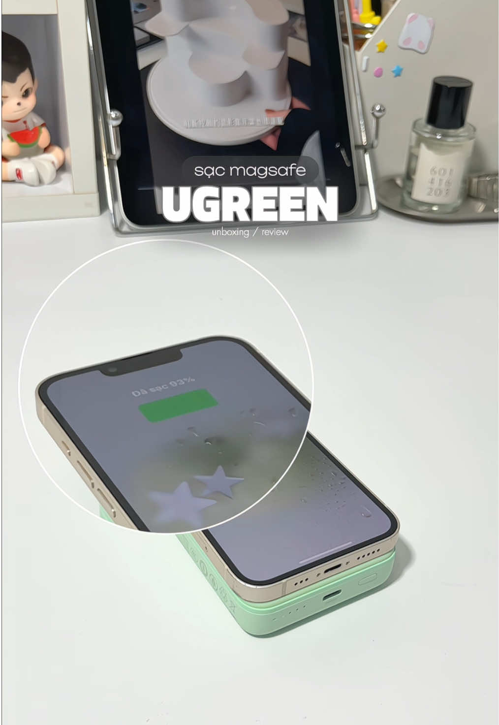 siu thích dùng sạc magsafe lun , nhỏ gọn tiện lợi #ugreen #sacmagsafe #dientu #unboxingvideo #muataitiktok 