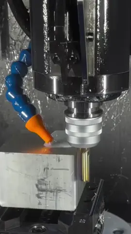 CNC machining - So Satisfying - Is there anything better than seeing metal chips flying all over the place? #CNC #cncmachining #cncmilling #manufacturing #engineering #makersgonnamake #howitsmade #metalworking #machinistthings #dailygrind #custommade #FYP #engineeringtok #makersoftiktok #manufacturinglife #usmanufacturing #darioo #usa #charlottenc #northcarolina #prototyping #productprototyping #rapidprototyping