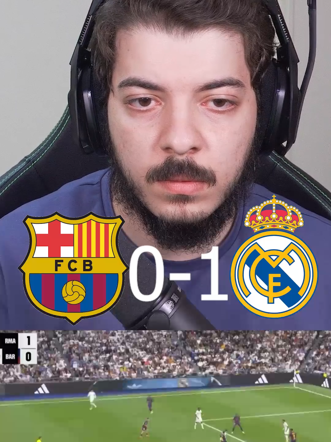 مالحقنا نفرح ضد ريال مدريد 2-1 برشلونة! 😭😭 #برشلونة #ريال_مدريد