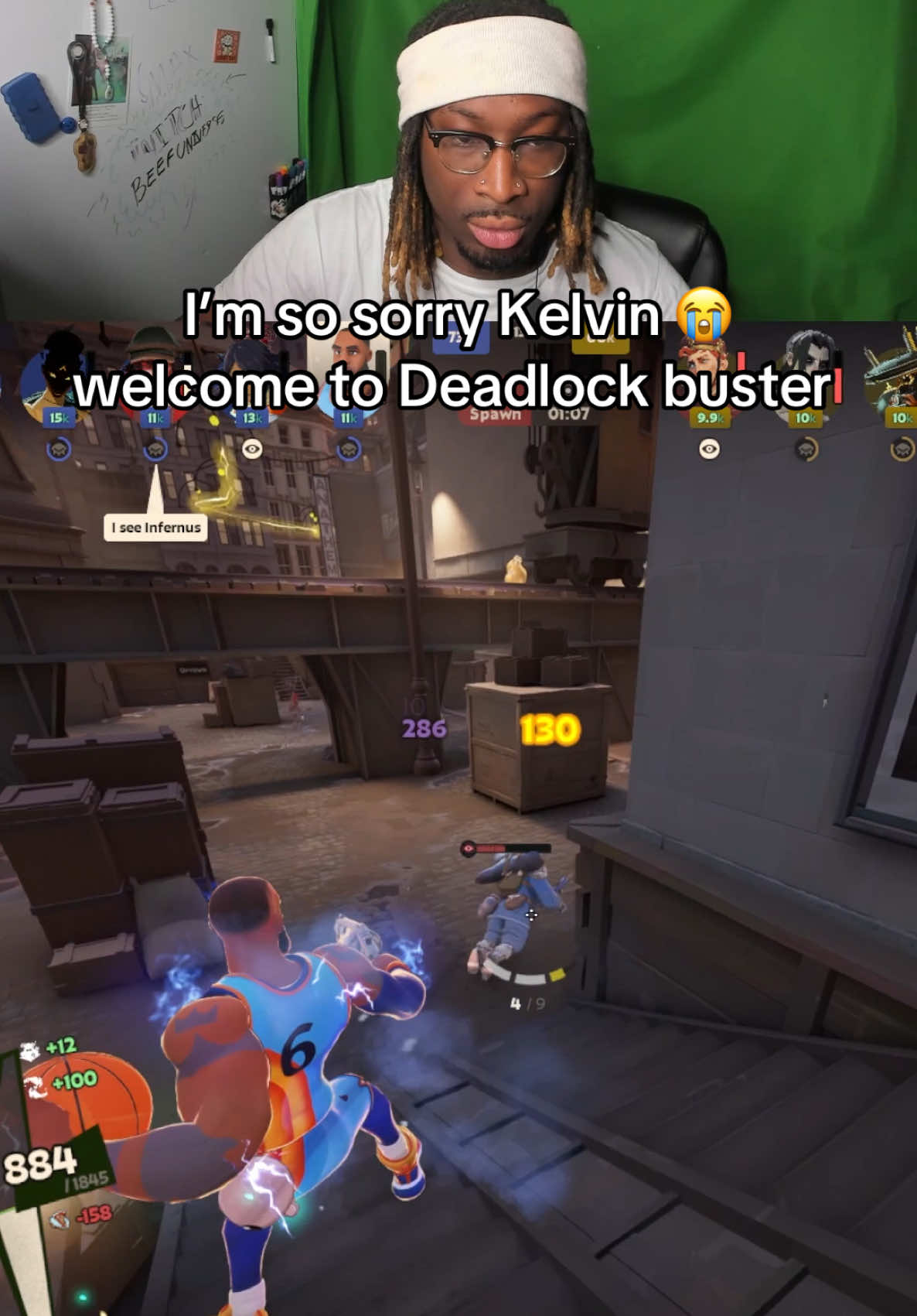 You not safe around LeAbrams 🤣🫵 #beefuniverse #deadlock #abrams #lebronjames 