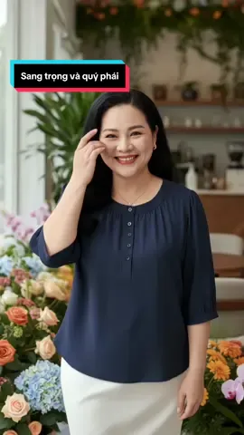 Áo đũi trung niên dáng tay lỡ cực mát và sang trọng .#hoale4mua #aotrungnien #somitrungnien #aonu #aonuxinh 