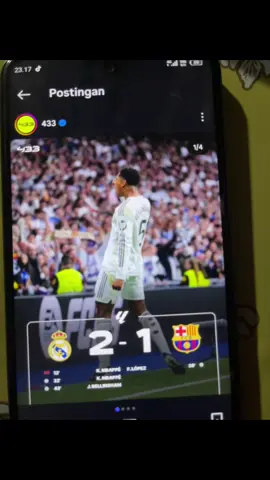 Skor saat ini 2-1 madrid win 🔥🔥🔥🔥#ElClasico #realmadrid #barca #fyp 