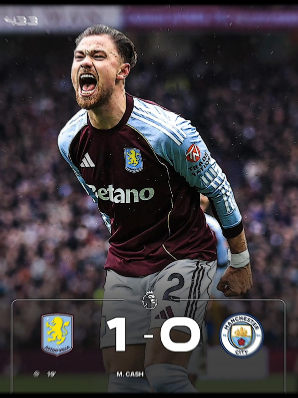 FT: ASTON VILLA 1-0 MANCHESTER CITY aston villa berhasil menang tipis melawan manchester city di kandang aston villa, villa park #astonvilla #manchestercity #PremierLeague #fyp #meme 