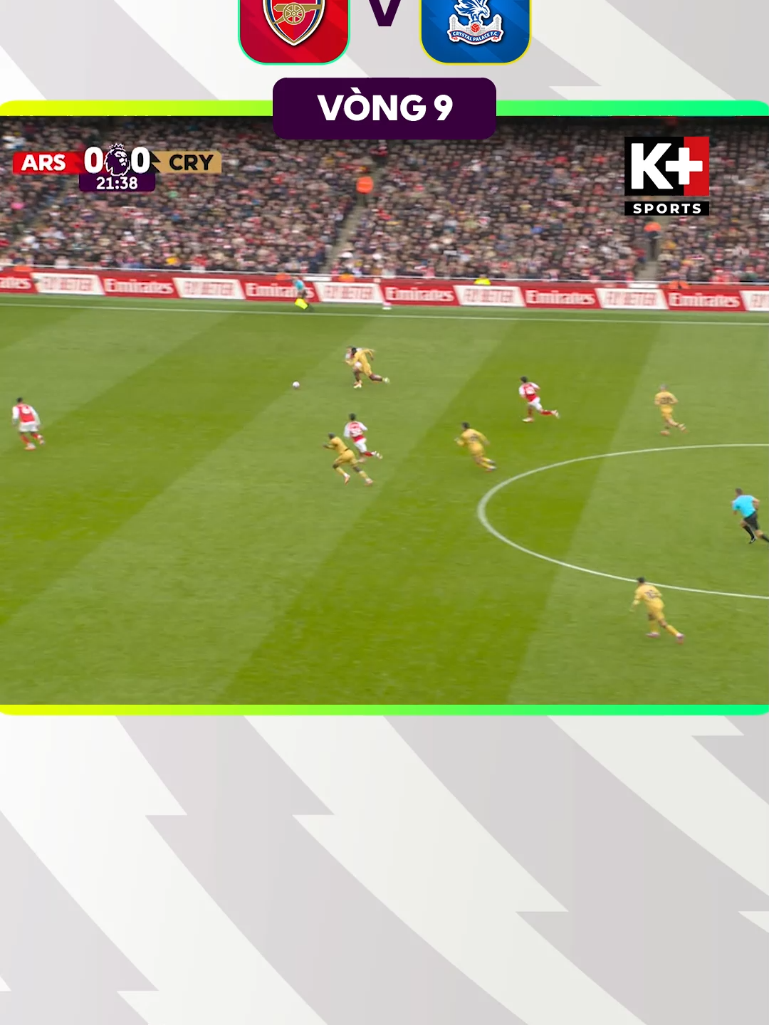Highlight Arsenal - Crystal Palace | Vòng 9 Ngoại Hạng Anh 25/26 #Kplus #Kplussports #Highlight #sportsontiktok #highlights #xuhuong #football #trending #ngoaihanganh #PremierLeague #arsenal #Crystalpalace #eberechieze