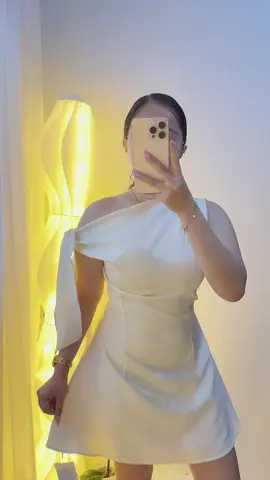 Replying to @Jayieefinds Gandaa neto 😍 Loving this dress natatago yong braso ko 🤭 #whitedress #graduationdress  #dress #graduation #fyp 